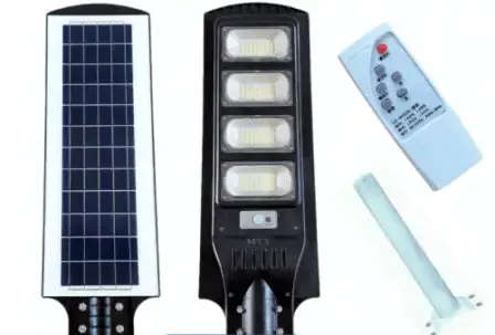 Rated Power: 400 Watt Lumens: 13000+ Solar panel: 6V 8A Beaming angle: 120° Color Temperature: 6000k