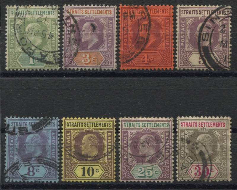 Straits Settlements - wmk Crown CA