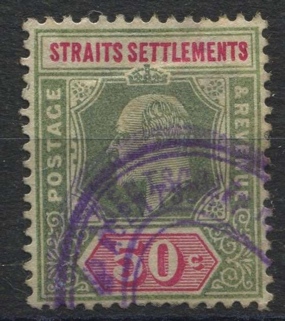 Straits Settlements - wmk Crown CA