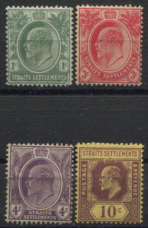 Straits Settlements - wmk Multiple Crown CA - MM