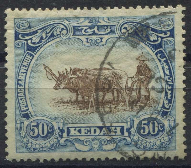 Malaya - Kedah wmk Crown CA