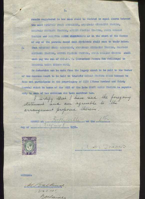 Union of SA - Document - 1 /- 1931 Stamps