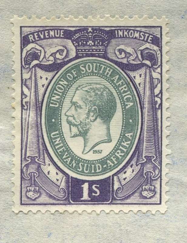 Union of SA - Document - 1 /- 1931 Stamps