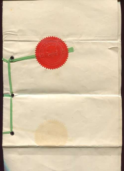 Union of SA - Document - General Power of Attorney - 5 /-  1913 Stamp