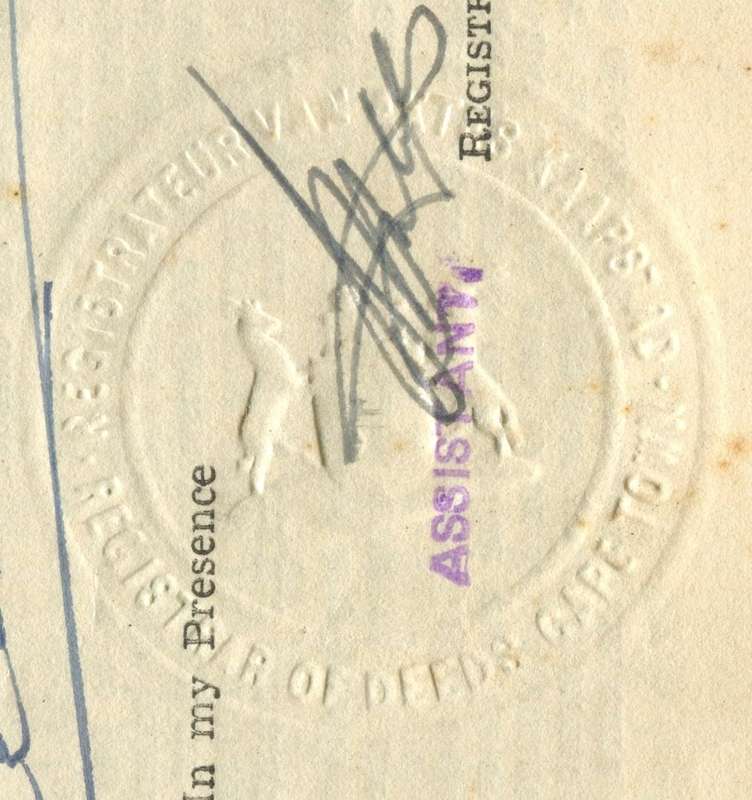 RSA - Document - Mortgage Bond - 1 x R 10 , 2 x R 4 ,1 x R 2 and 1 x R 1.50 1961 Stamps
