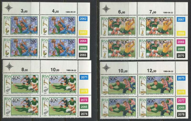 RSA -  Set of 4 Control Blocks of 4 - 1989 - MNH