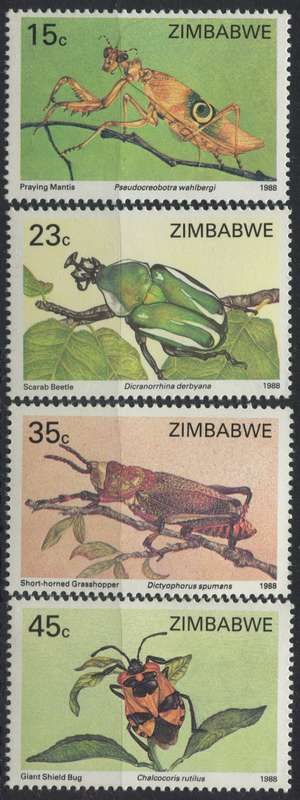 Zimbabwe - Insects - 1988 - MNH