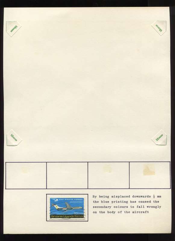 KUT - 1 Stamps Mounted on Old Album Page