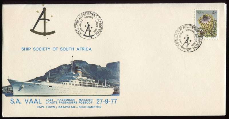 RSA - S,A. Vaal Last Passenger Mailship