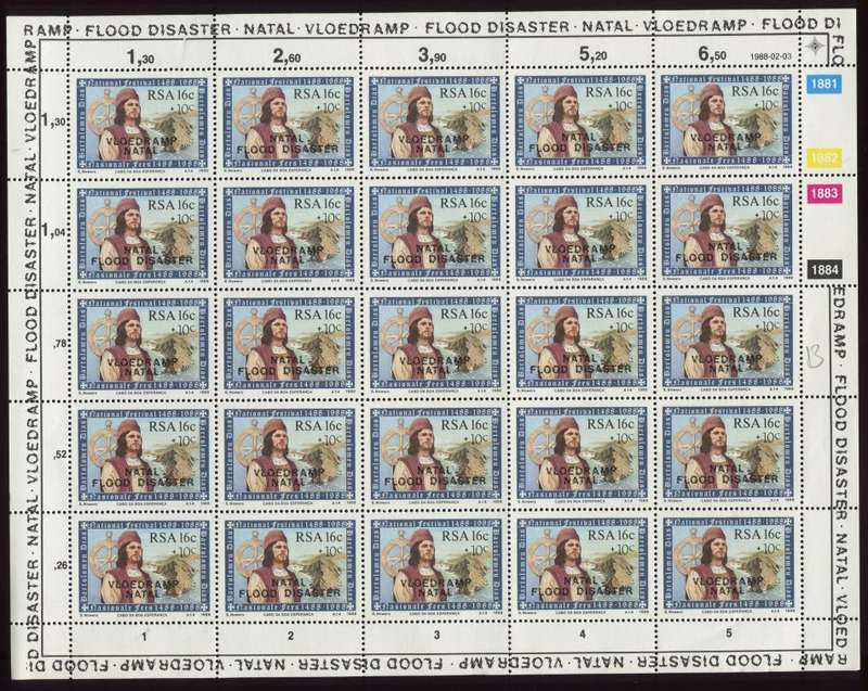 RSA - Complete Sheet of 25