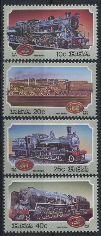 RSA  - Trains  - 1983 - MNH