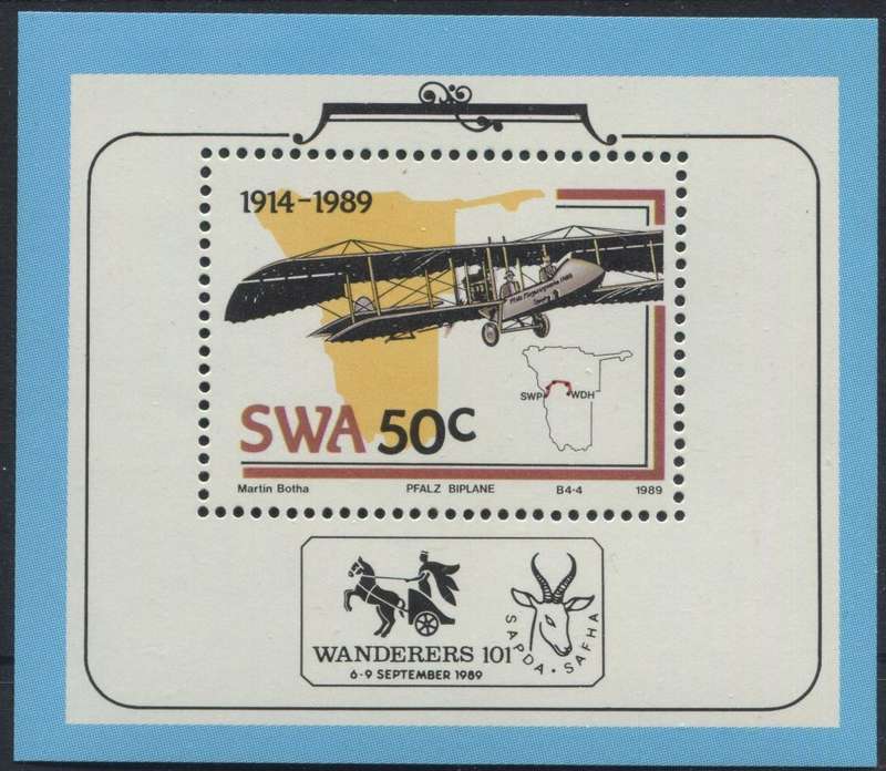 SWA - Miniature Sheet - 1989 - MNH
