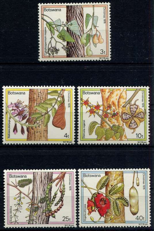 Botswana - Trees/Flowers - 1976 - MNH