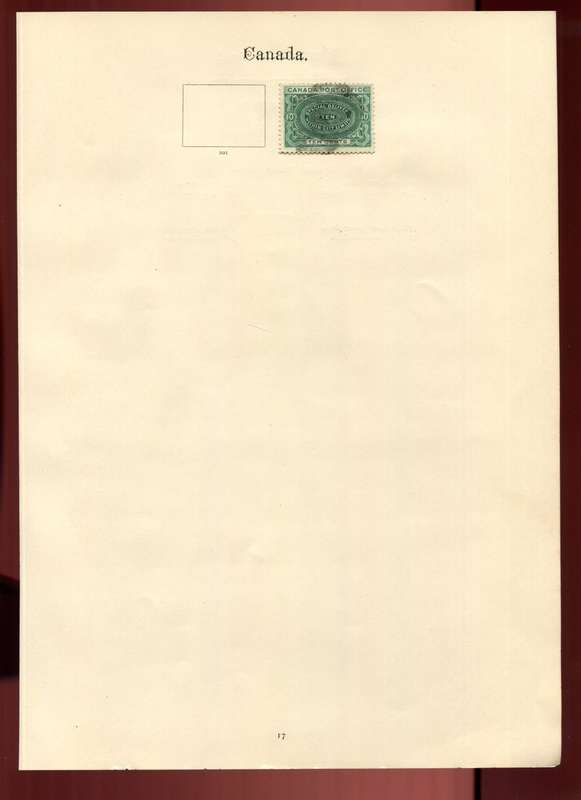 Canada - 1 Stamp on Old Album Page