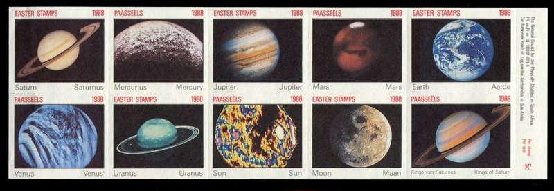 RSA - Complete sheet of 10 Easter Stamps - Cinderellas - MNH