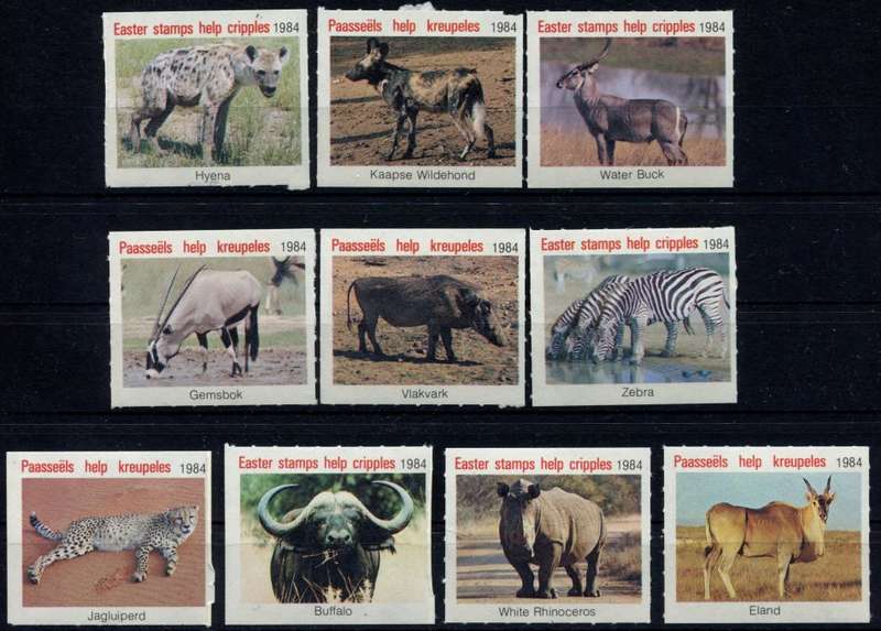 RSA - 10 Easter Stamps - Cinderellas - MNH