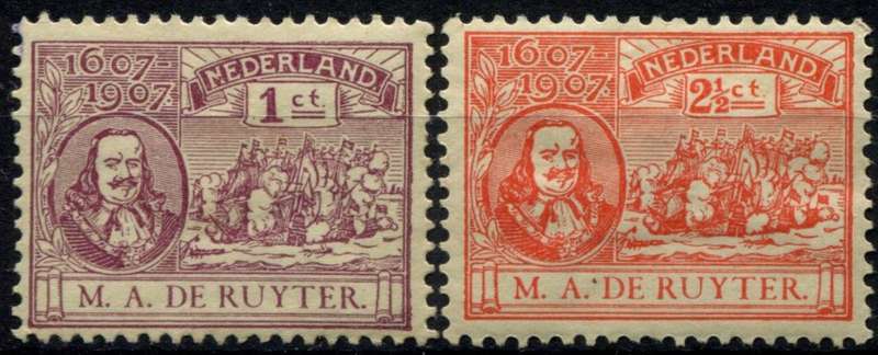 Netherlands - MM - Some Gum Wrinkles - Full Gum - 1 ct Ink Mark on top left 2 perforations