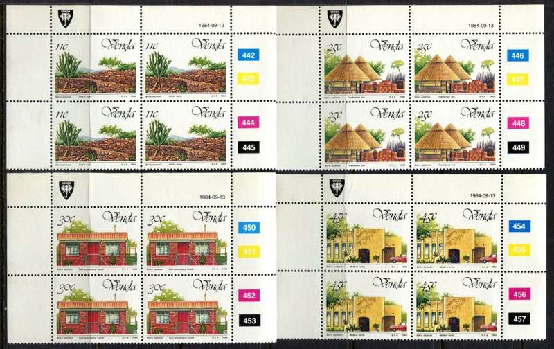 Venda - Set of 4 Control Blocks of 4 - 1984 - MNH