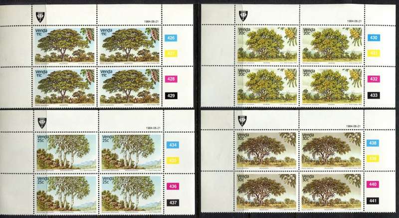 Venda - Set of 4 Control Blocks of 4 - 1984 - MNH