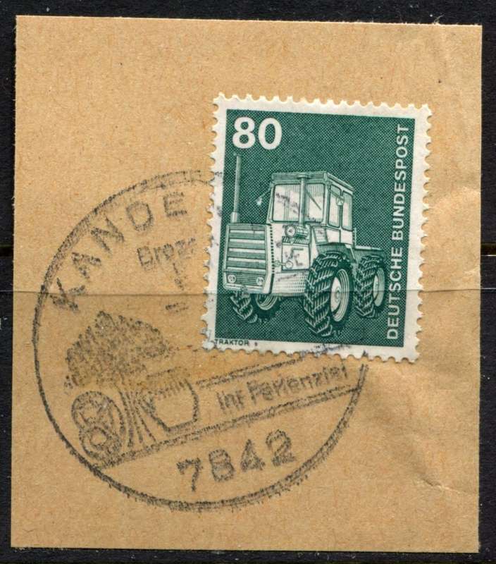 Germany - Federal - Postmark - Used on Piece
