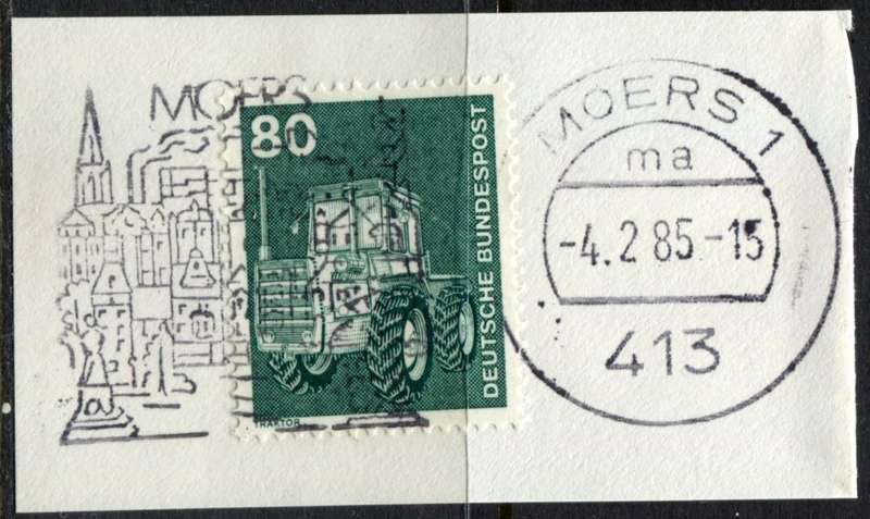 Germany - Federal - Postmark - Used on Piece