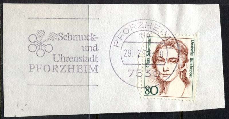 Germany - Federal - Postmark - Used on Piece