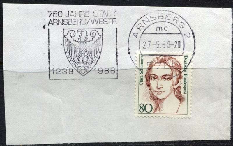 Germany - Federal - Postmark - Used on Piece