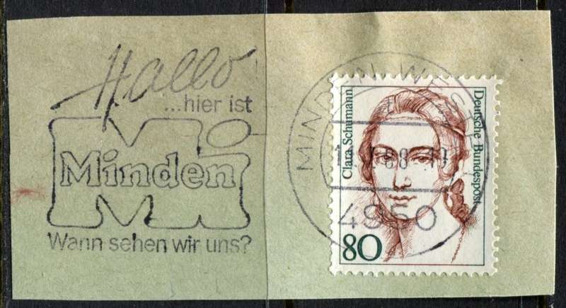 Germany - Federal - Postmark - Used on Piece