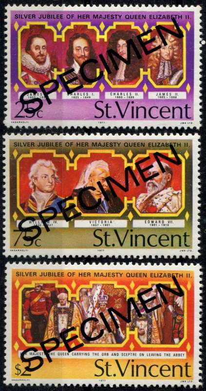 St. Vincent - MM - Overprinted Specimen