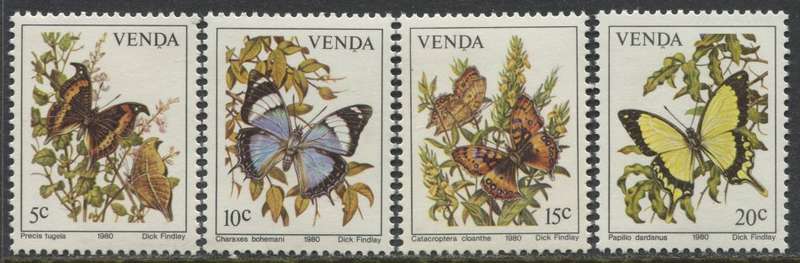 Venda - Butterflies - 1980 - MNH