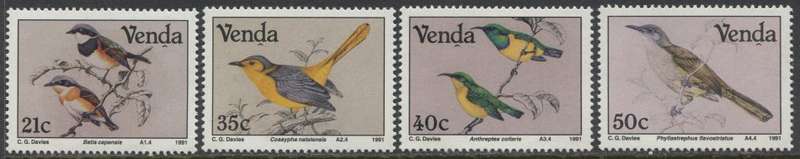 Venda - Birds - 1991 - MNH