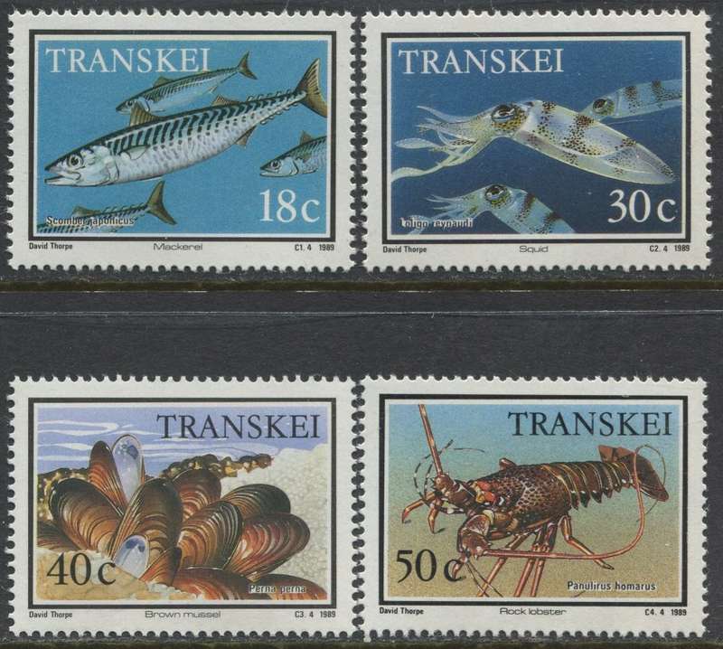 Transkei - Marine Life - 1989 - MNH