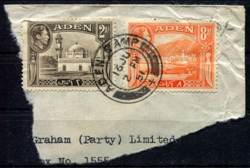 Aden - Used on Piece - Aden Camp Cancellation