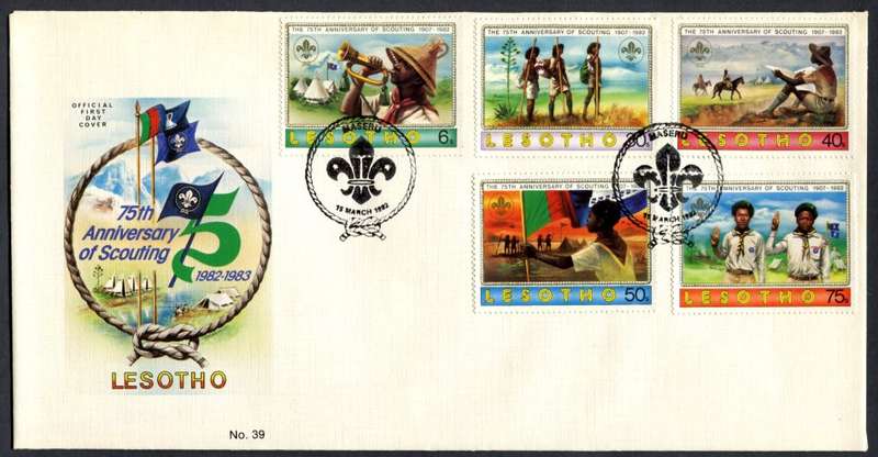 Lesotho  -  1  x FDC no 39 - 1982