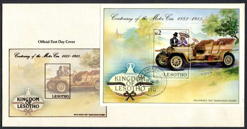 Lesotho  - 1 x Miniature Sheet  FDC - 1985