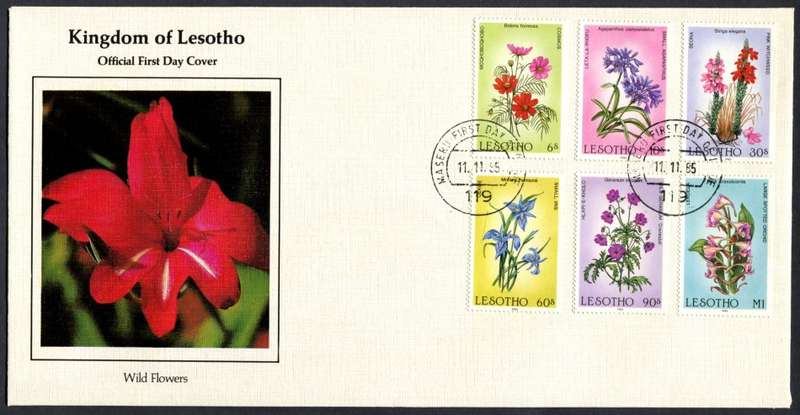 Lesotho  - 1 x FDC - 1985