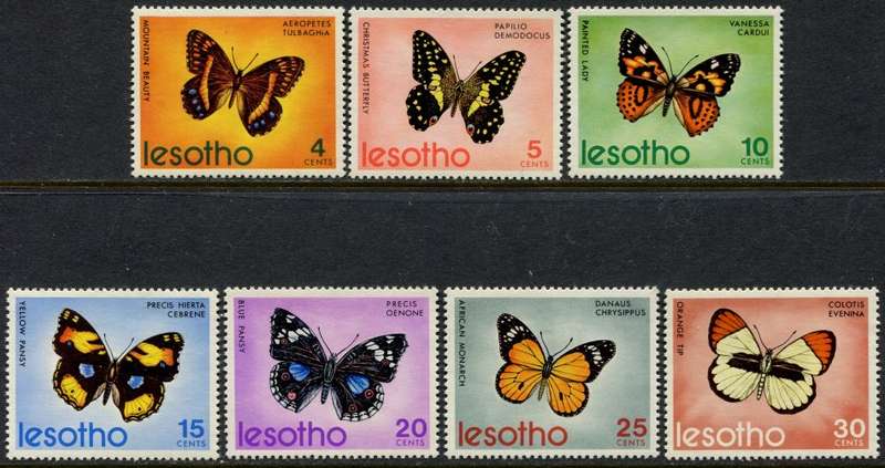 Lesotho - Butterflies - 1973 - MNH