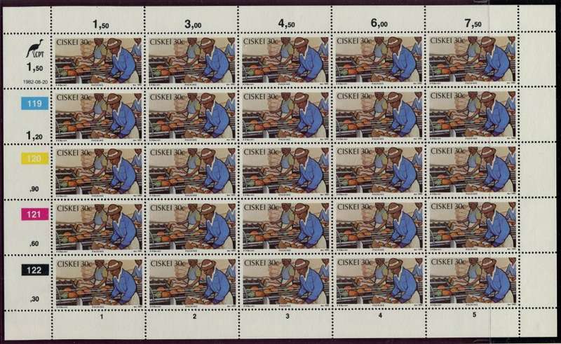 Ciskei - Set of 4 Complete  Sheets of 25 - 1982 - MNH