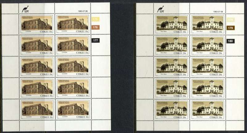 Ciskei - Set of 4 Complete  Sheets of 10 - 1983 - MNH