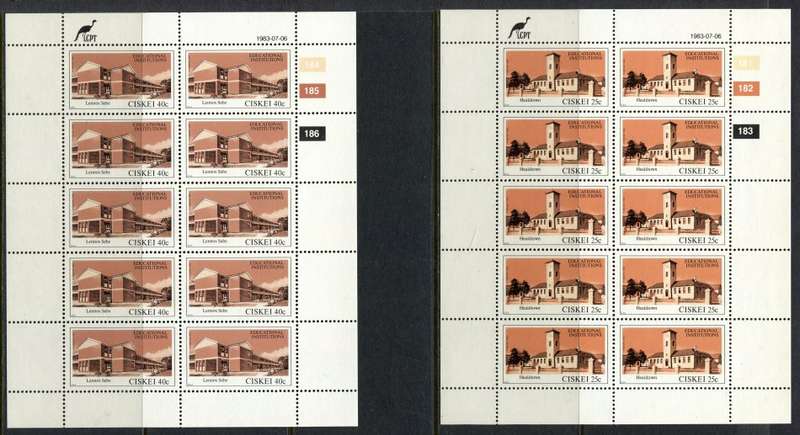 Ciskei - Set of 4 Complete  Sheets of 10 - 1983 - MNH