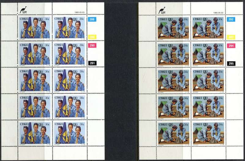 Ciskei - Set of 4 Complete  Sheets of 10 - 1985 - MNH