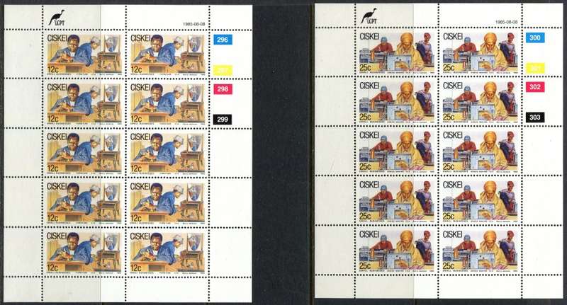 Ciskei - Set of 4 Complete  Sheets of 10 - 1985 - MNH