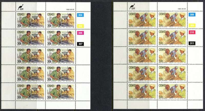 Ciskei - Set of 4 Complete  Sheets of 10 - 1985 - MNH