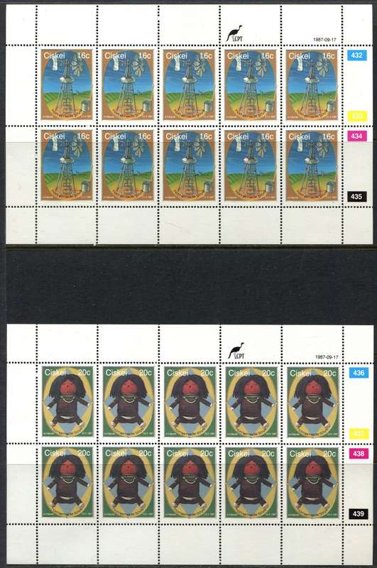 Ciskei - Set of 4 Complete  Sheets of 10 - 1987 - MNH