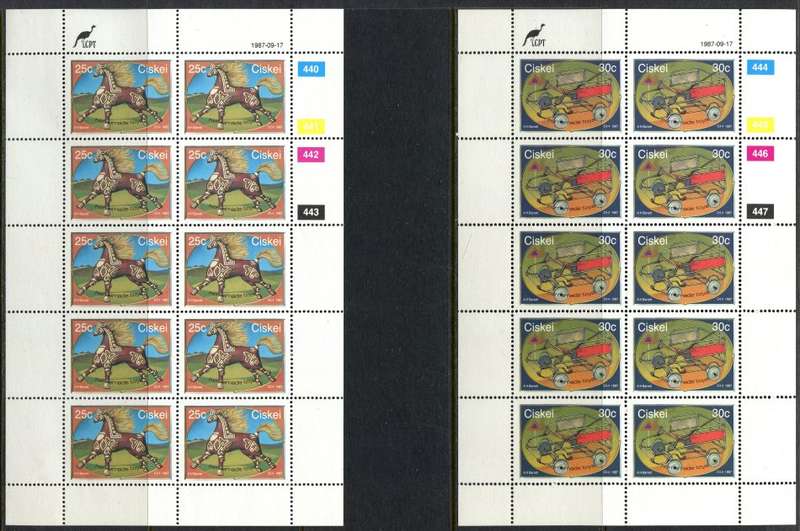 Ciskei - Set of 4 Complete  Sheets of 10 - 1987 - MNH