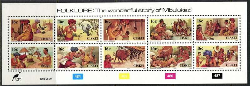 Ciskei - 1 Complete  Sheets of 10 - 1988 - MNH