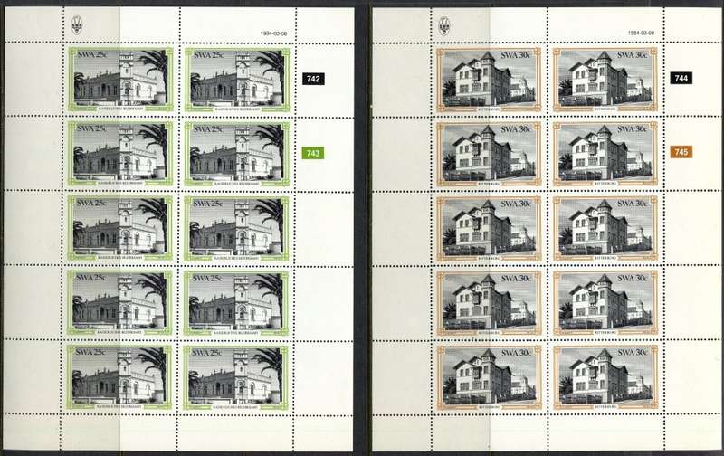 SWA - Set of 4 Complete  Sheets of 10 - 1984 - MNH