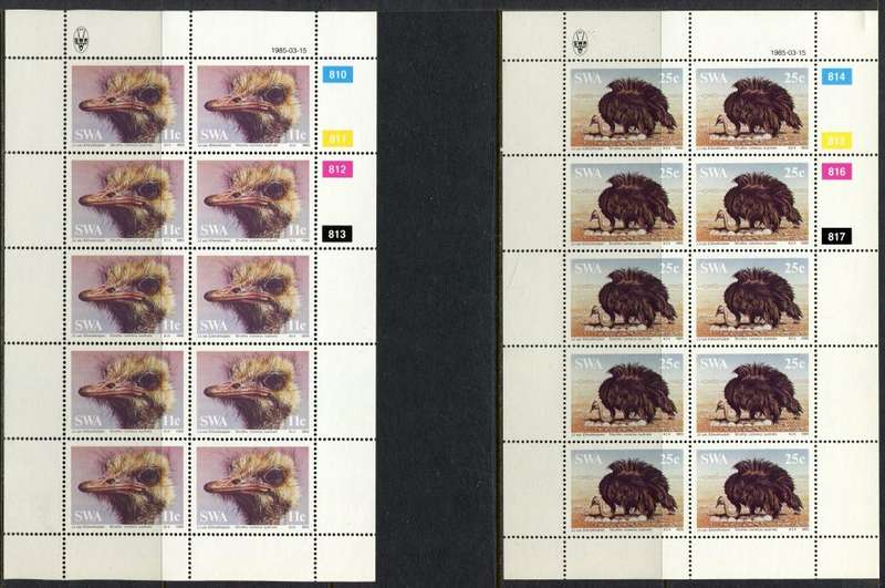 SWA - Set of 4 Complete  Sheets of 10 - 1985 - MNH