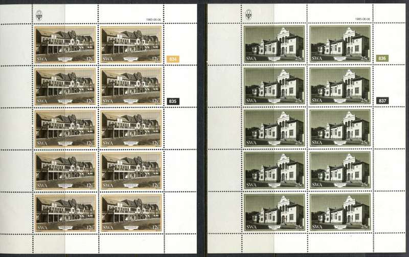 SWA - Set of 4 Complete  Sheets of 10 - 1985 - MNH