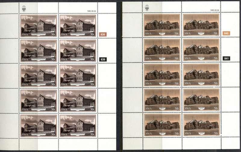SWA - Set of 4 Complete  Sheets of 10 - 1985 - MNH